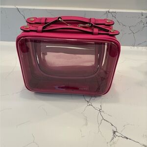 Calpak Dragonfruit Medium Transparent Cosmetic Bag EUC